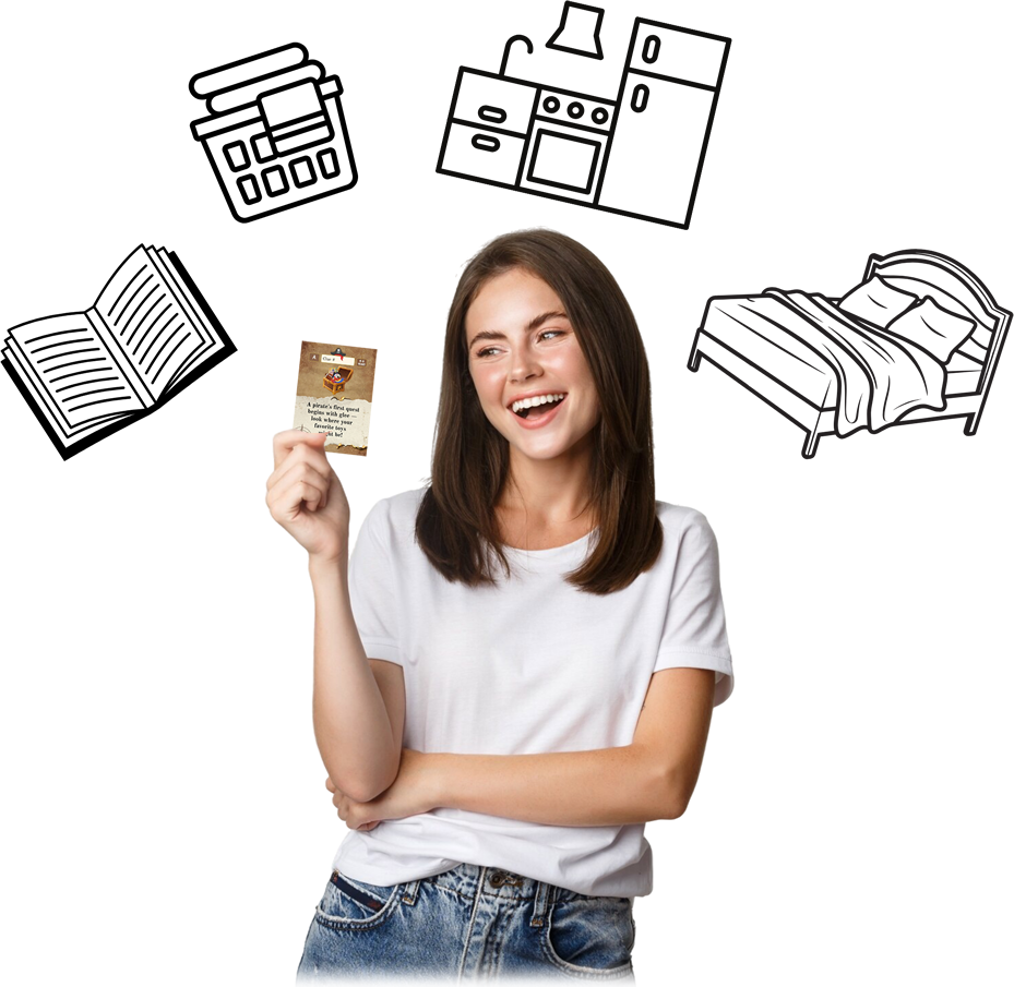 Setting up QUESTFY treasure hunt cards in various locations for educational adventure gameplay